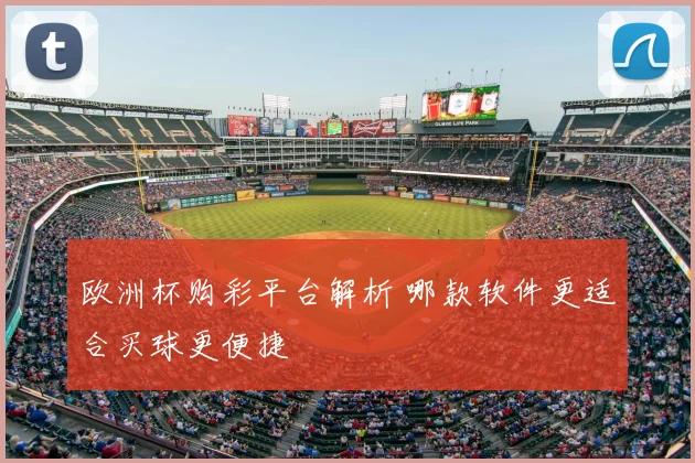 欧洲杯购彩平台解析 哪款软件更适合买球更便捷